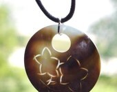 Shell and cord necklace