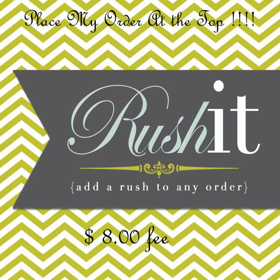 Rush order add on