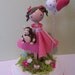 balloon cake topper clothespin doll
