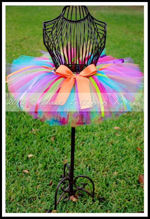 Rooty-Tooty Tutu, Customize Tutu Size, Great for Girls 1st 2nd Birthdays Photos Dress up