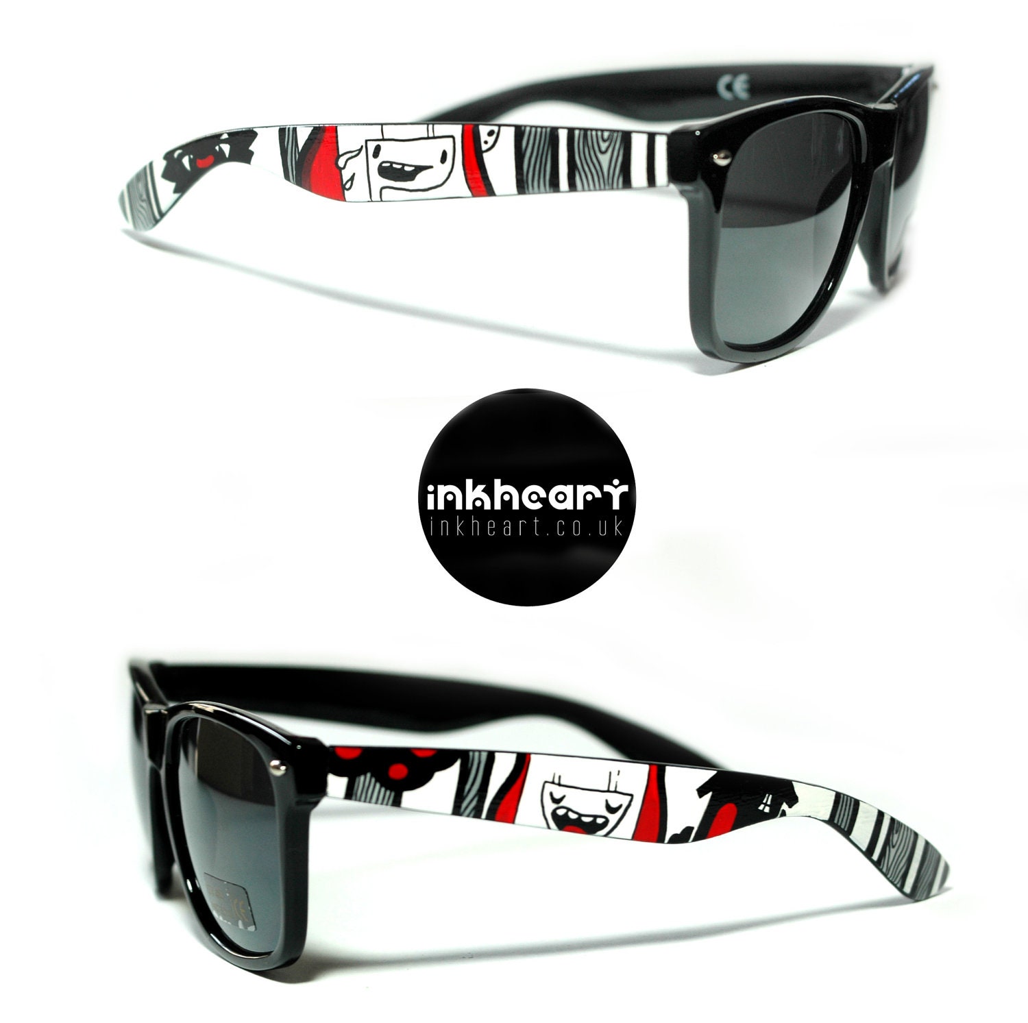 Sunglasses Red Riding Hood Handpainted Wayfarers