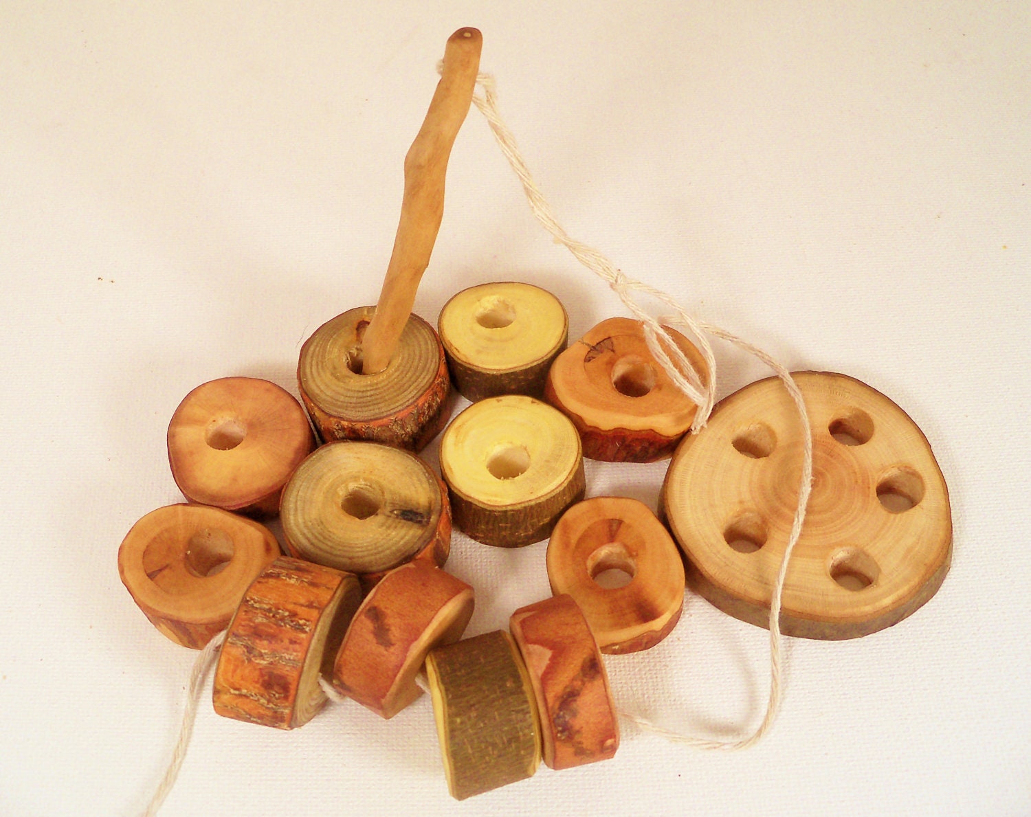 Wood Sewing Toy Kit Waldorf Organic Eco Friendly Childrens Educational