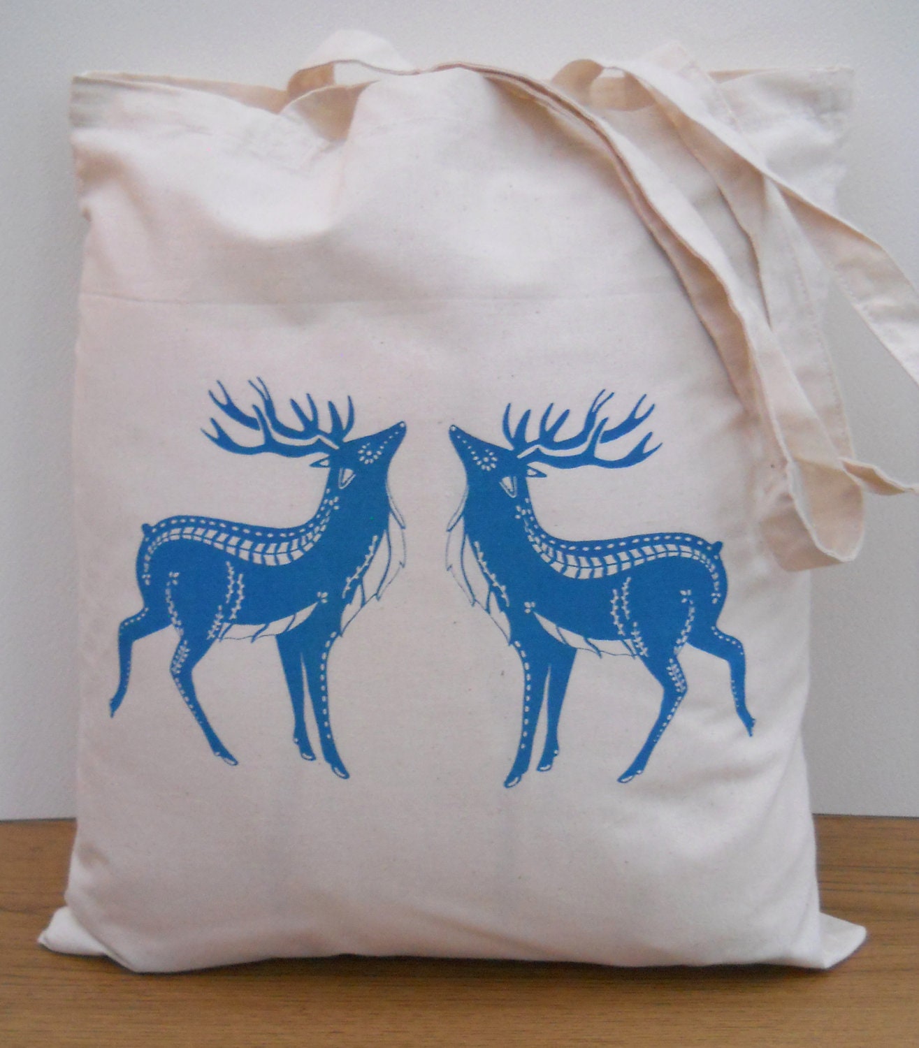 Stag Tote Bag, Hand Screen Printed, Eco Friendly Ink