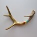 Gold, Orange, Yellow & Aqua Chevron Painted Antler - Small/Medium