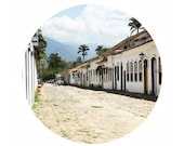 Travel photography Brazil photo 8x8" Small city Street photography Colonial country