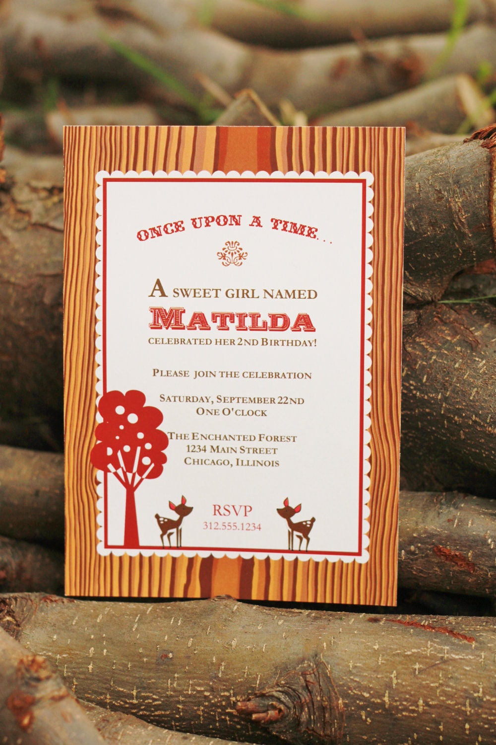 Printable DIY Woodland Friends Personalized Party Invitation Il_170x135