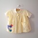 1950's Handmade Sunny Yellow Italian Folk Art Dress