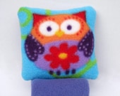 Seat Belt Cover Car Comfort Toddler Child Travel Pillow by SleepyTimez - Purple Owl