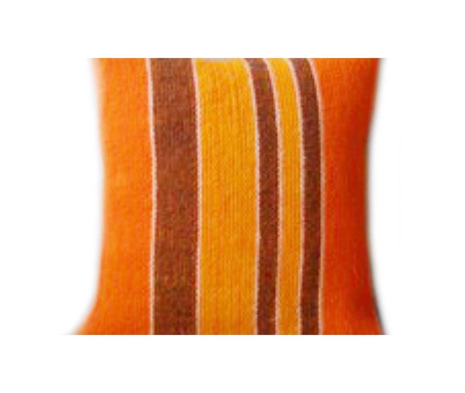 Vintage Wool Cushion Cover, Orange Stripes, Columbian Wool, Tangerine, 1970s