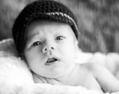 Crochet Beanie with Brim (Toddler, Child, Youth/Adult sizes) - knit, hat, boys, girls, men, women