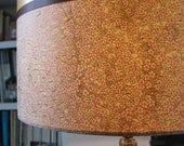 Large Lampshade - Blossom & Gold - 45cm diameter x 25cm height. (17.7" x 9.8")