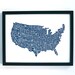 American Gastronomy Map A3 42x30cm