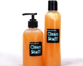 Clean Stuff - 16 oz Squeeze Bottle Sulfate & Paraben Free Naturally Derived All Over Wash Handcrafted To Order Just For You