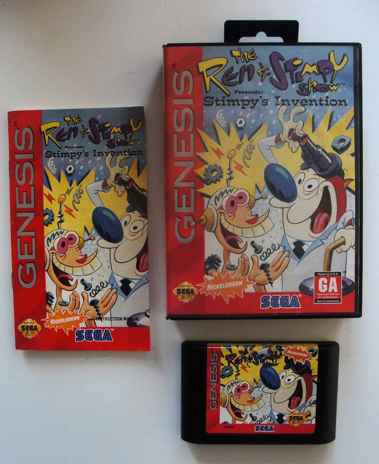 Sega Genesis Video Game The Ren and Stimpy by WhileSJsSleeping