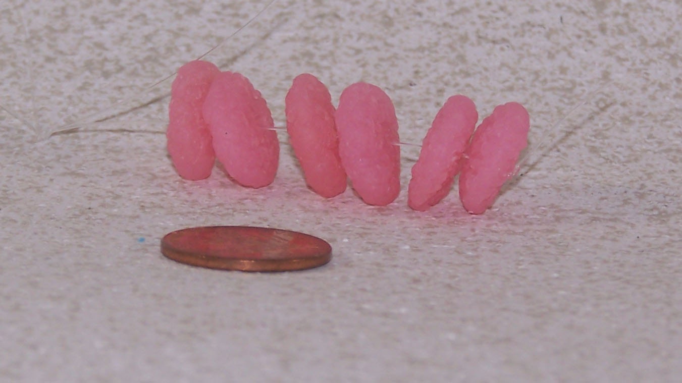 Medium Fuscia Sugar Beads Polymer Clay Disc Beads
