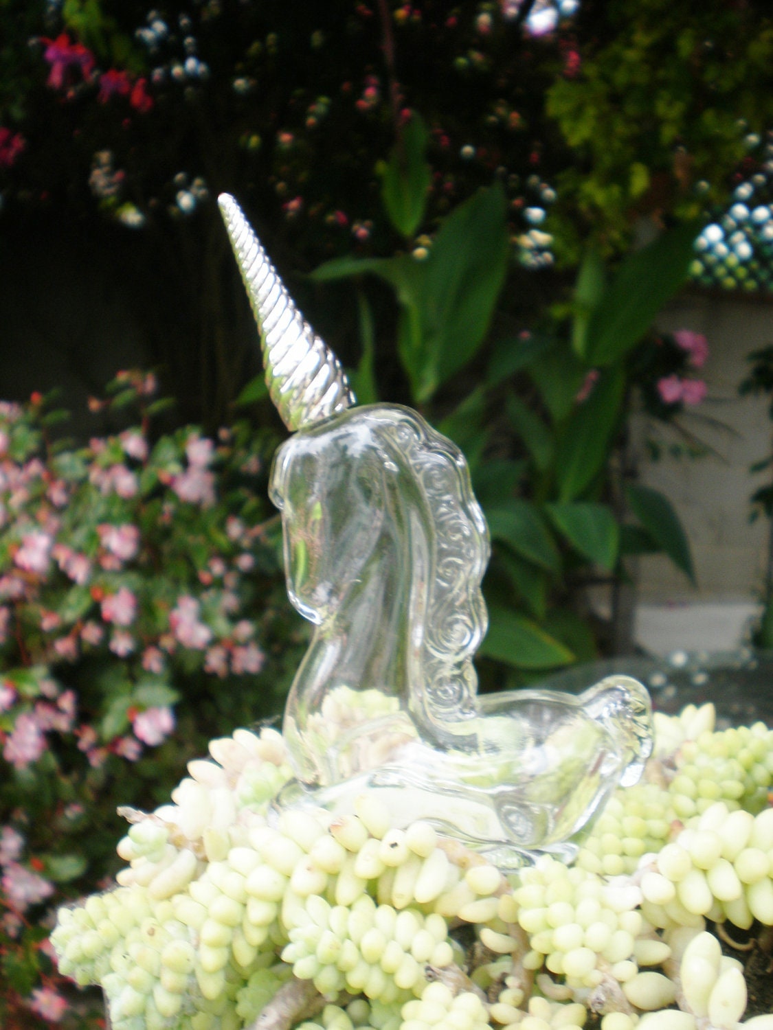 Vintage Avon Unicorn Perfume Bottle Timeless by ChickieVintageLove