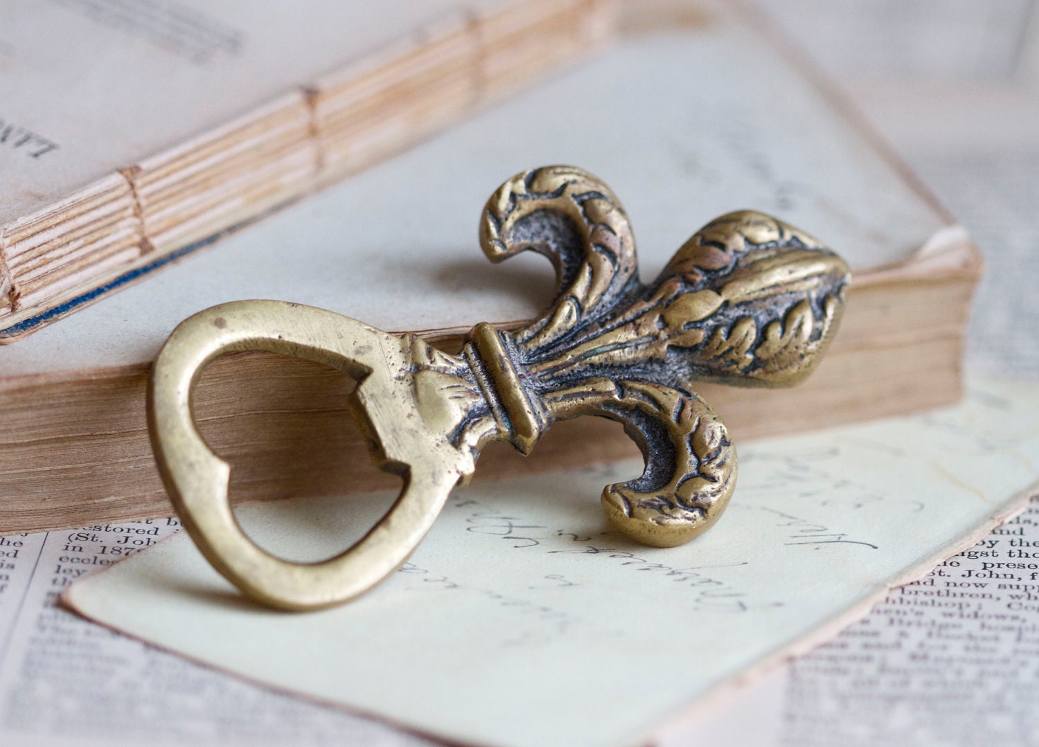 Fleur de Lis - Brass Bottle Opener