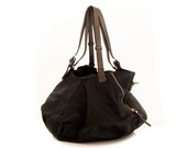 Handmade vegan leather handbag purse black -  the Leah - new collection 20% launch discount