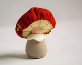 Waldorf mushroom collectible doll / Auntie Frizal