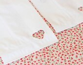 10 Sacchetti di carta bianchi con cuore - 10 White Paper Bags