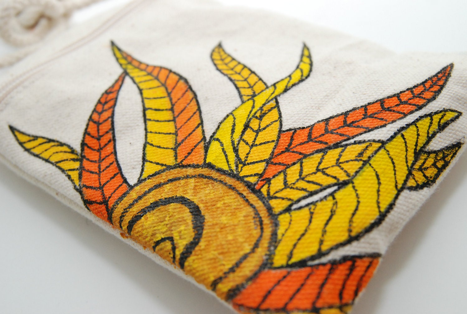 Handpainted Sun Purse