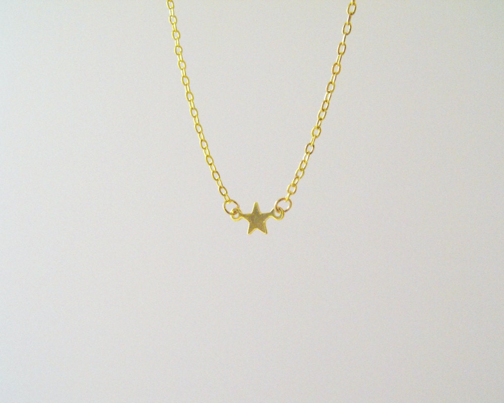 Gold Tiny Star Necklace