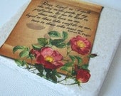 SALE Lawyer's Prayer - Lawyer or Law Student Gift - Tumbled Marble Stone Coaster - Trivet - Rustic Style Tile Coaster