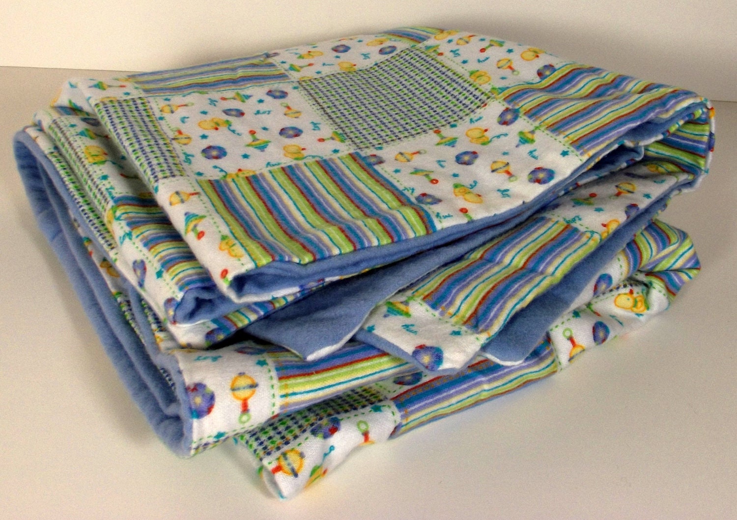 checkered flannel baby blanket
