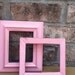 wood frames upcycled pink small home decor home decor shabby chic cottage chic nursery decor