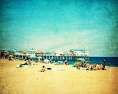 beach photography, beach decor, landscape photography, old orchard beach, maine, sand, ocean, surf - old orchard beach, 8x8 photograph