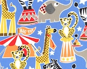 Circus Party by Michael Miller Fabrics, Big Top in Blue, 100% Cotton, 1/2 Yard
