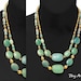 Semi Precious Amzonite & Adventurine, Summer Statement