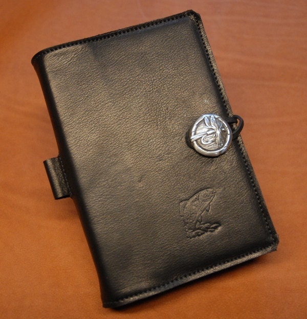 Leather Bound Fly Fishing Journal by DustyMustang on Etsy