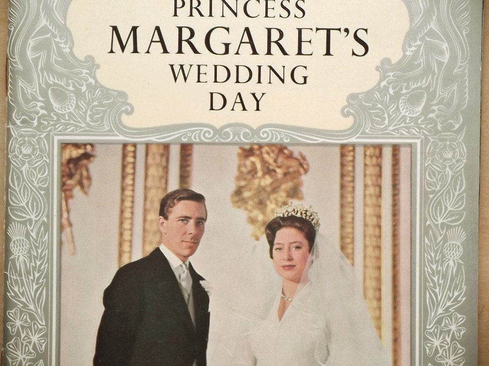 Vintage 1960s wedding royal wedding Princess Margaret's Wedding book