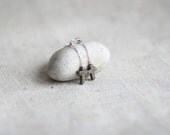 CLEARANCE - all must go, Pyrite Cross Earrings Gold Stone Pyrite Cross Tiny Natural Pyrite Geometric Minimalist Jewelry Modern Style