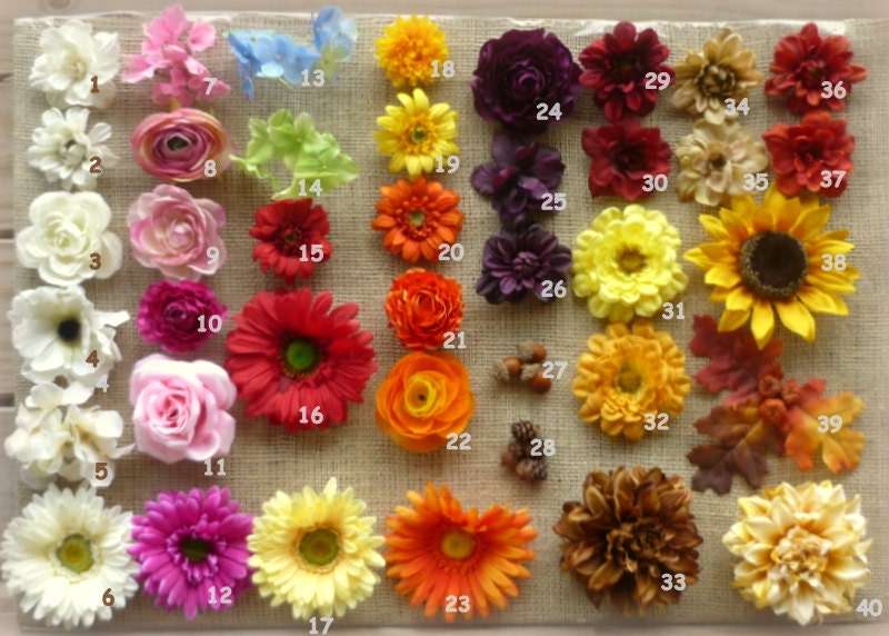 Flower Girl Basket Rustic Wedding Decor Your Choice of Color and Flower