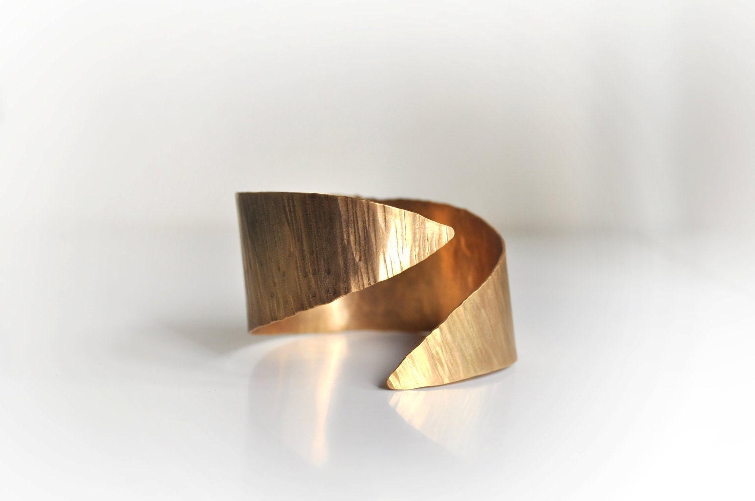 24k Gold Plated Bronze Cuff -Ancient Greek Inspired Cuff-Grecian Style Bracelet-Hammered Cuff-Under 55