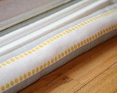 Draft Stopper- Grey and Yellow Lulu Stripe- Window or Door Snake
