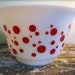 Hazel Atlas Polka Dot Punch Bowl Red Polka Dot Party Bowl