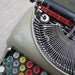 Portable Typewriter Vintage Typewriter  Remington Rand 5 with Colored Keys Unique