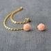 Blush Rosette and Heart Multiple Pierce Gold Cartilage Earrings (Pair)