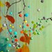 Birdsong - Green - Morning Mist Giclee Print - Introspection. Awakening to new possibilities.
