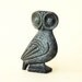 Owl Bronze Verdigris Greek Sculpture - Big Eyes