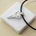 Unisex Necklace Silver Cycladic Figurine Greece