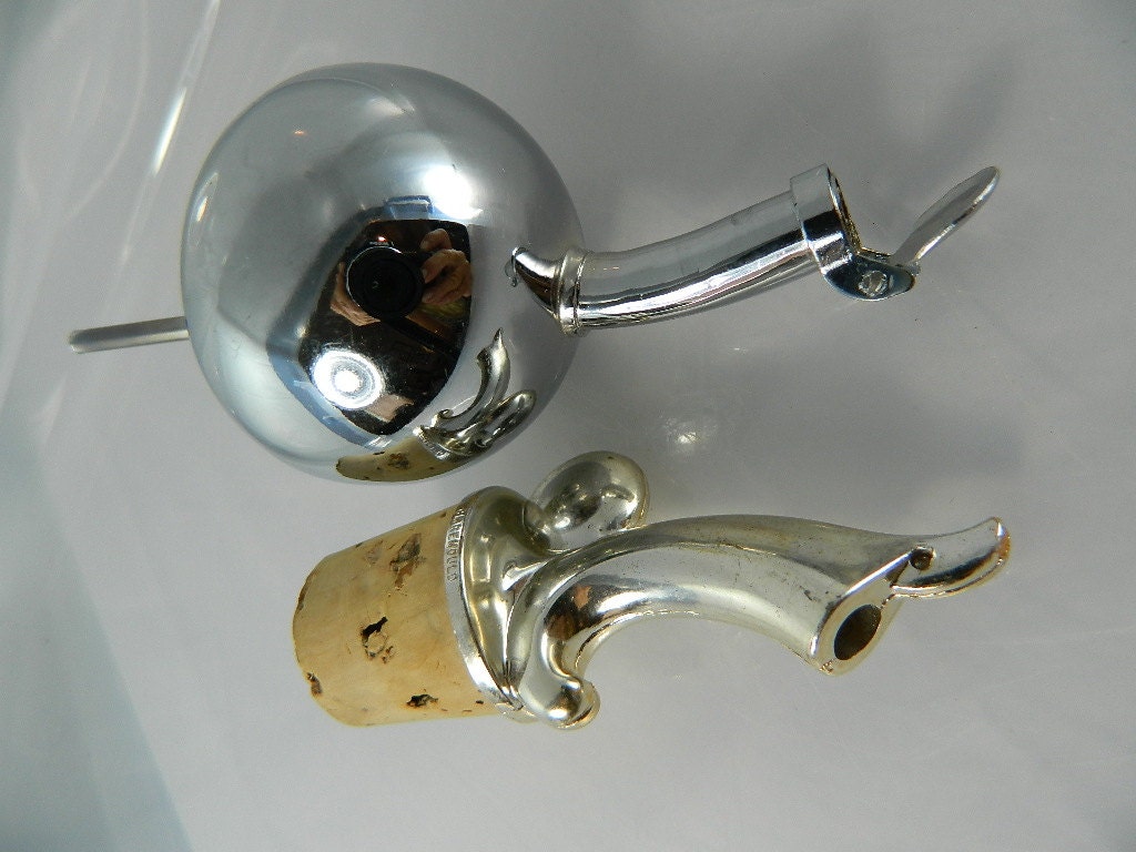 Items similar to Vintage Liquor Bottle Pourer Spout Stainless Steel by