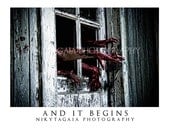 8x10 And it Begins Horror Dark Art Still Print - NikytaGaia Photography
