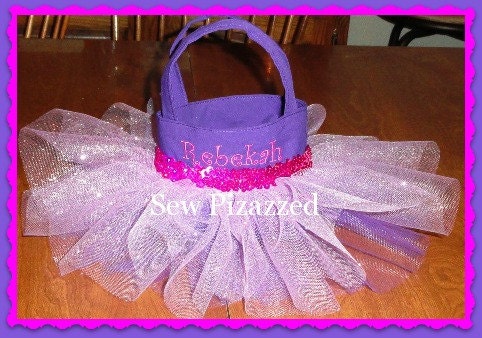 Rapunzel / Tangled Party Favor Size Tutu Tote Bag
