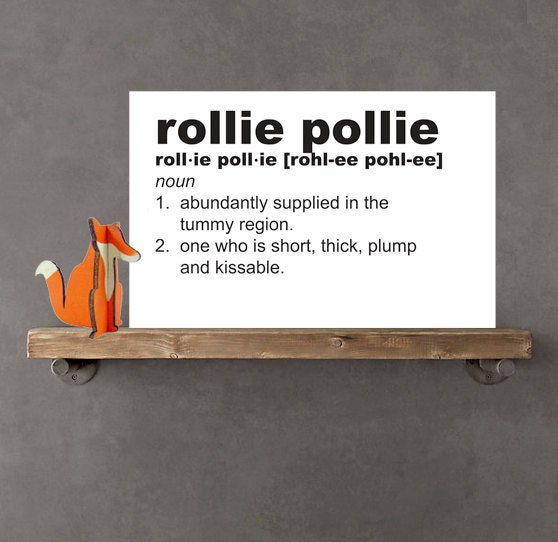 11x17 Nursery Poster on foam board - rollie pollie