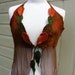 Russet Faerie Floaty Leafy Halter Top Size large to XL