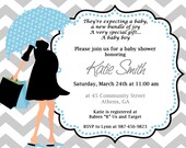 DIY Modern Mom Printable Baby Shower Invitation. Printable Baby Boy Chevron Shower Invitation . Il_170x135